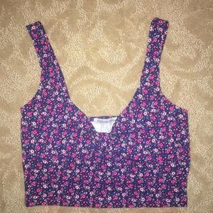Floral crop top (XS)